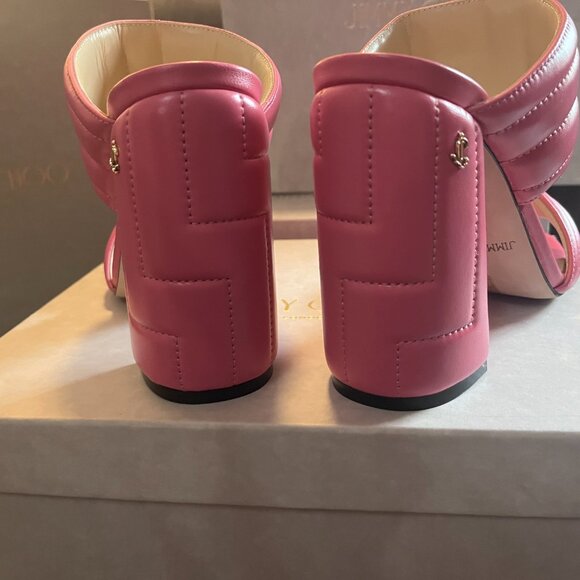 Jimmy Choo Themis Sandal 100 40 1/2 New in Box (9.5) Fits like an 8 1/2-9 - Picture 5 of 9